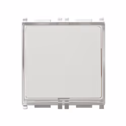 Bouton nominatif Vimar Plana, 1P NO, 10 ampères, tension 250V, avec plaque nominative éclairante, pour lampe E10 10x28 mm 1W  ...
