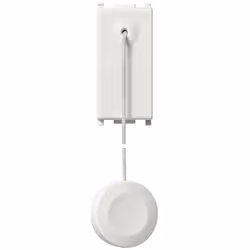 Bouton spécial unipolaire 10A équipé d'un tirant avec 1,5 mètres de corde et bouton de la série civile Plana Coloration : Bla ...