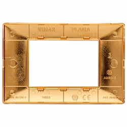 Vimar 14653.24 Plaque de commutation et obturateur Or