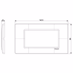 Vimar 14654.02 Plaque de commutation et obturateur Blanc
