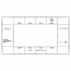 Vimar 14654.03 Plaque de commutation et obturateur Beige
