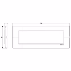Vimar 14657.06 Plaque de commutation et obturateur Blanc