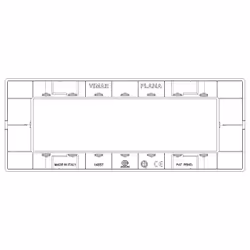 Vimar 14657.06 Plaque de commutation et obturateur Blanc