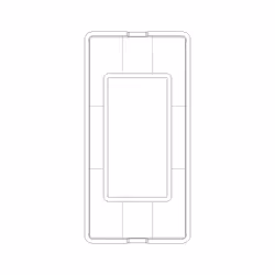 Vimar 14666.01 Plaque de commutation et obturateur Blanc