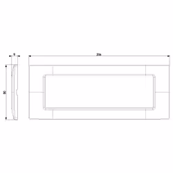 Vimar 14657.41 Plaque de commutation et obturateur Blanc