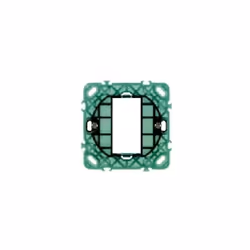 ** 1 support de module avec mâchoires pour boîtes d'encastrement ø60 mm de la série civile Plana.