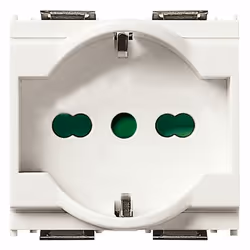 Vimar 16211.B, 2 module(s), Blanc, IP20, CE, CSv, EAC, Direttiva RAEE, 250 V, 16 A