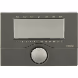 Cronotermostato a batteria parete antracite. Cronotermostato elettronico per controllo ON/OFF della temperatura ambiente (ris ...