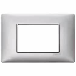 Vimar 14653.71, Argent, Métal, IP00, CE, IMQ, CCC, QCERT, UKCA, 120 mm, 80 mm