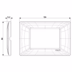 Vimar 14653.81 Plaque de commutation et obturateur Aluminium