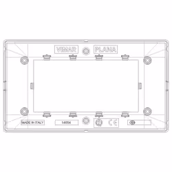 Vimar 14654.71 Plaque de commutation et obturateur Argent