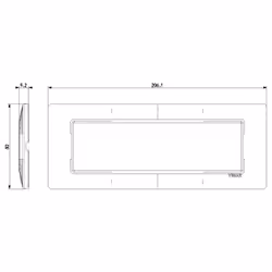 Vimar 14657.81 Plaque de commutation et obturateur Aluminium