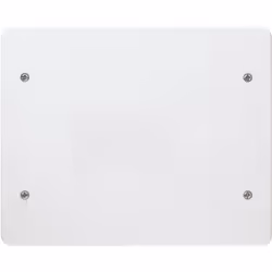 Couvercle Vimar avec vis pour les boîtes V71320 et V71720 , couleur blanc. Forme rectangulaire, matière plastique. Typologie  ...