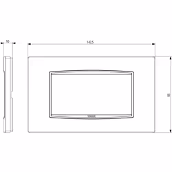 Vimar 20654.B41 Plaque de commutation et obturateur Blanc