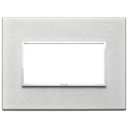 Vimar 21654.02 Plaque de commutation et obturateur Argent