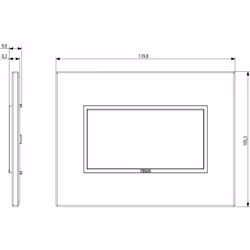 Vimar 21654.17 Plaque de commutation et obturateur Blanc