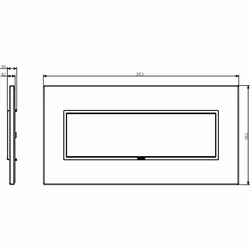 Vimar 21657.17 Plaque de commutation et obturateur Blanc