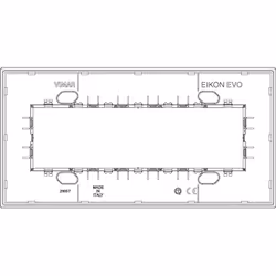 Vimar 21657.17 Plaque de commutation et obturateur Blanc