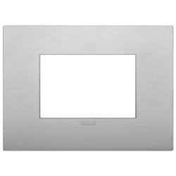 Vimar 19653.79 Plaque de commutation et obturateur Argent