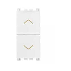 Vimar - arkè 1p no + 1p no 10a boutons poussoirs interverrouillés blanc - 19062.b