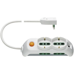 Vimar FP00521.C.B multiprise 1,5 m 4 sortie(s) CA Intérieure Blanc