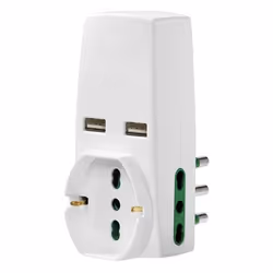 Vimar 0P00333.B, Type L (IT), Type L (IT), 230 V, 16 A, Blanc, 1500 W