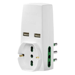 Vimar 0P00333.B adaptateur prise d'alimentation Type L (IT) Blanc