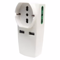 Vimar 0P00333.B adaptateur prise d'alimentation Type L (IT) Blanc