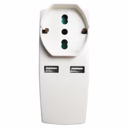 Vimar 0P00333.B adaptateur prise d'alimentation Type L (IT) Blanc