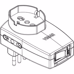 Vimar 0P00334.B adaptateur prise d'alimentation Blanc - Vue supplémentaire 4