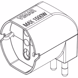 Vimar 00305.B adaptateur prise d'alimentation Blanc - Vue supplémentaire 4