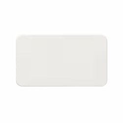 **Couvercle esthétique plat à fixer à l'aide d'un support, pour boîtes d'encastrement rectangulaires unifiées à 4 modules, bl ...