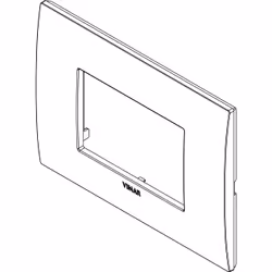 Vimar 19653.80 Plaque de commutation et obturateur Aluminium