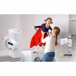Vimar RI.00316.B adaptateur prise d'alimentation Blanc - Vue supplémentaire 2