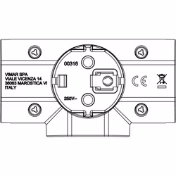 Vimar RI.00316.B adaptateur prise d'alimentation Blanc - Vue supplémentaire 4