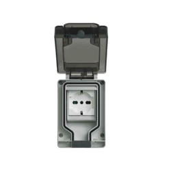 Vimar - BoÎtier Étanche ip66 avec fiche enfichable et prise universelle standard italienne p40 2 modules couleur blanc 14962.u