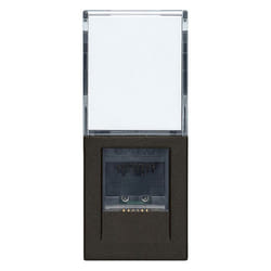 Vimar 30339.13G Plaque de commutation et obturateur Noir