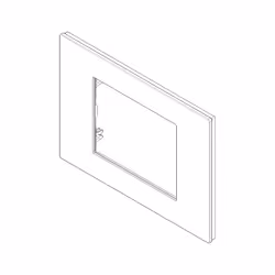 Vimar 30653.40 Plaque de commutation et obturateur Blanc - Vue supplémentaire 4