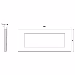Vimar 30657.00 Plaque de commutation et obturateur Blanc