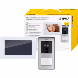 Vimar Elvox kit portier vidéo moniteur + bloc d'alimentation + platine de rue - K42910Kit portier vidéo composé de : -Moniteu ...