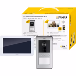 Vimar Elvox kit vidéophone platine de rue+moniteur+alimentation - K42945Kit vidéophone composé de : -Une platine de rue à 2 b ...