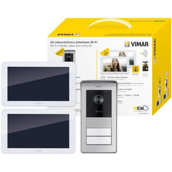 Interphone - Vimar - K42946 - Kit portier vidéo wifi - Écran tactile 7 pouces - 2 moniteurs inclus