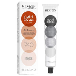 Revlon Professional Nutri Color Filters Soin Crème 3en1 Repigmentant Nutritif 100 ml - Coloration : 740 Cuivré Clair