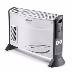 Imetec Eco Rapid, Chauffage électrique à convecteur, 1,5 m, Intérieure, Sol, Gris, Blanc, Rotatif