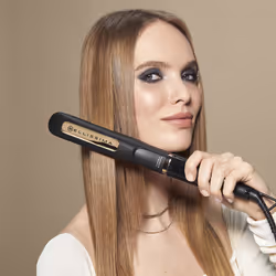 Bellissima Steam Ceramic & Keratin Fer à lisser Vapeur Noir, Or 1,8 m - Vue supplémentaire 8