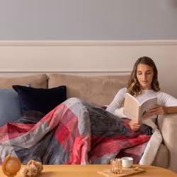 Imetec 16715 couverture et coussin chauffant Couverture chauffante 150 W Multicolore Velours