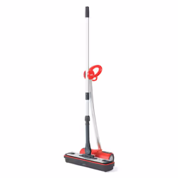 Polti Moppy Red, Steam mop, 0,7 L, Noir, Rouge, 1,8 m, CE, 1500 W