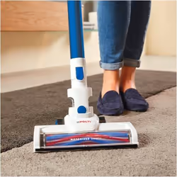 Polti Forzaspira Slim SR90B Plus Aspirateur balai Batterie Sec Tissu Sans sac 0,5 L Bleu, Blanc