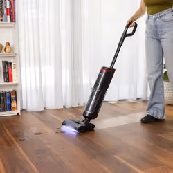 Polti WD40C Aspirateur-balai 2 en 1 Batterie Sec&humide HEPA Sans sac 450 W Noir, Rouge 4 Ah - Vue supplémentaire 4
