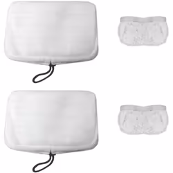Kit de 2 serpillières et 2 bonnettes pour un nettoyage approfondi dans toute la maison.2 serpillières en microfibre pour le n ...